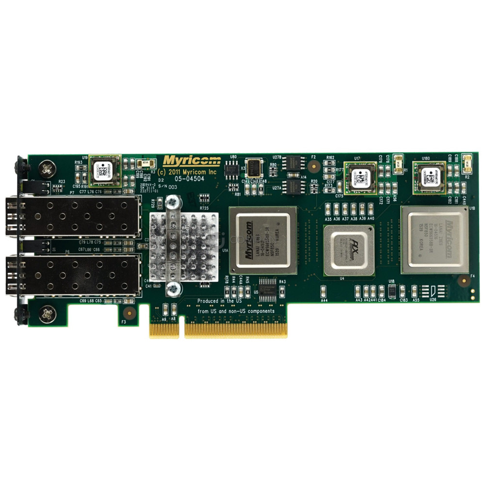 10G-PCIE2-8C2-2S MYRICOM 10GB DUAL PORT PCI-E ETHERNET ADAPTER